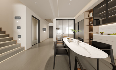 180平奶油风餐厅