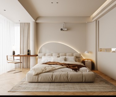 170平奶油风卧室