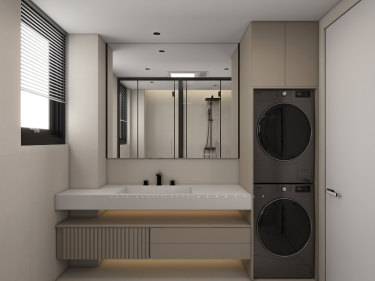 126平现代简约卫生间