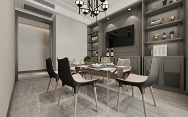 190平现代简约餐厅