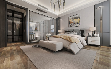 190平现代简约卧室