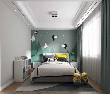 246平现代简约儿童房