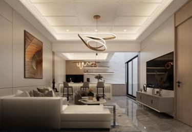 400平现代简约客厅