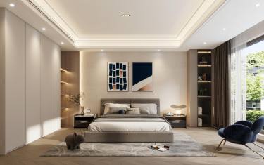 400平现代简约卧室