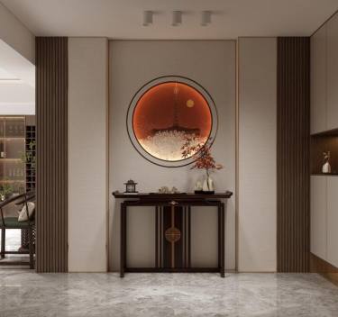 320平雅致新中玄关