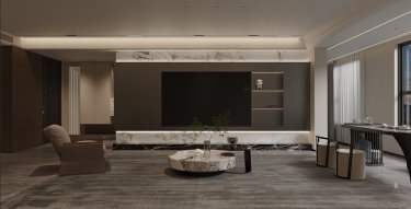 185平现代轻奢客厅