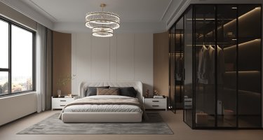 185平现代轻奢卧室