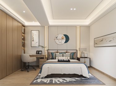 350平现代轻奢卧室
