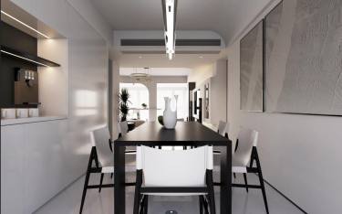 172平现代极简餐厅