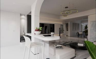 172平现代极简卧室