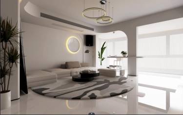 172平现代极简卧室