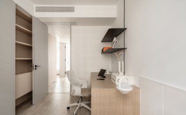 90平现代极简卧室