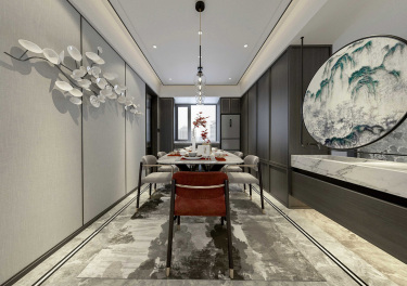 100平现代简约餐厅