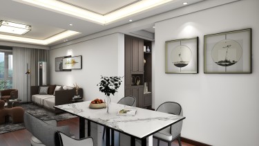 120平现代简约餐厅