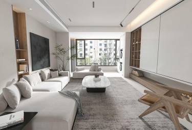 152平奶油风客厅