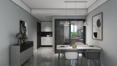 135平现代简约餐厅