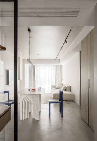 90平现代极简餐厅