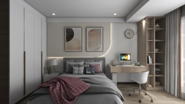 300平现代简约卧室