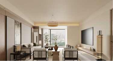 180平雅致新中客厅