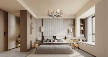 180平雅致新中卧室