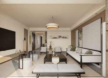 180平雅致新中客厅