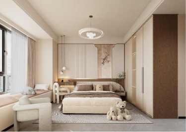 180平雅致新中卧室