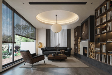 540平雅致新中客厅