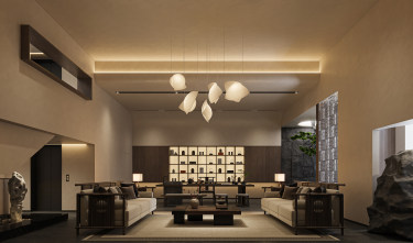 540平雅致新中客厅