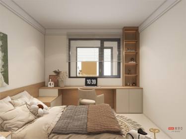 129平奶油风卧室