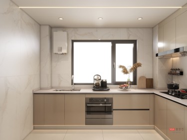 129平奶油风厨房