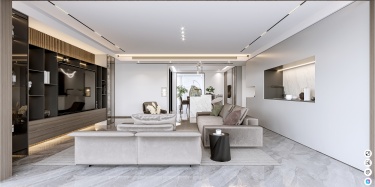 229平现代极简客厅