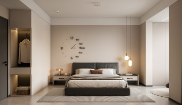 113平现代极简餐厅