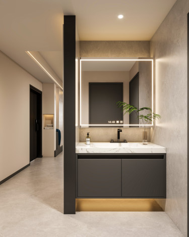 113平现代极简卧室