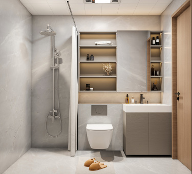 146平现代轻奢卧室