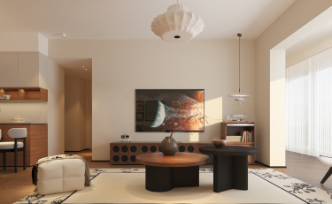 120平美拉德复古风客厅