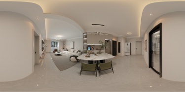 126平奶油风客厅