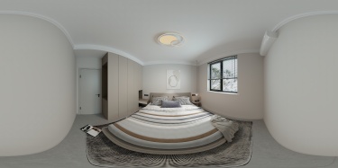 126平奶油风卧室