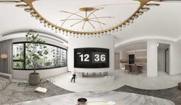 136平现代简约客厅