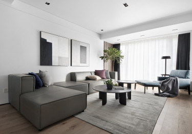 147平现代轻奢客厅