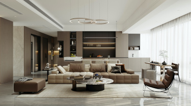 160平现代简约客厅