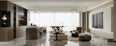 160平现代简约客厅