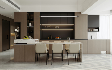 160平现代简约餐厅