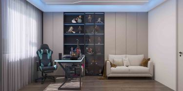 200平现代极简卧室