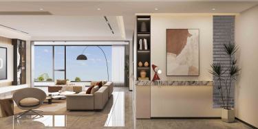 200平现代极简客厅