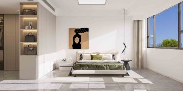 200平现代极简卧室