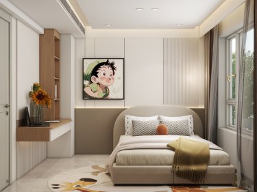 217平现代轻奢卧室