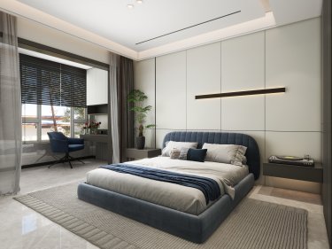 217平现代轻奢卧室