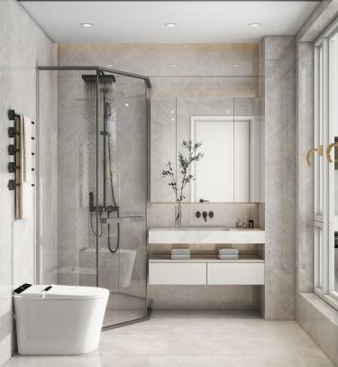 217平现代轻奢卫生间