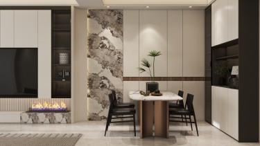 217平现代轻奢餐厅