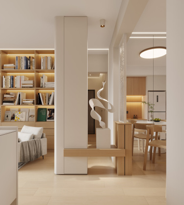 92平现代简约走廊